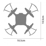Dron Syma X20-S (2,4 GHz, gyroskop, dosah do 20 m, 10,5 cm) – čierny